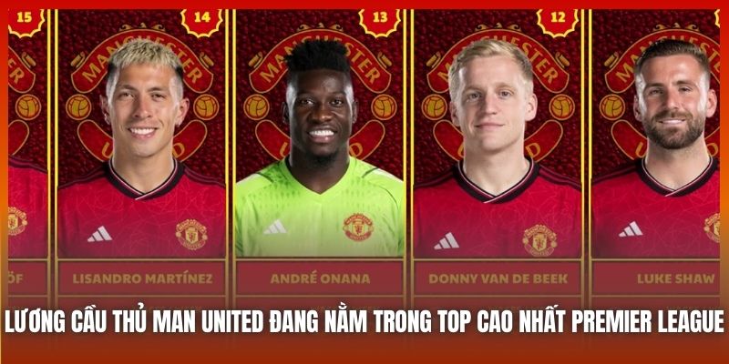 Lương Cầu Thủ Man United Và Những Con Số Không Thể Ngờ Đến 2 Lương cầu thủ Man United đang nằm trong top cao nhất Premier League