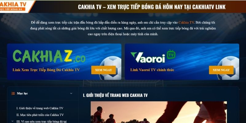 Tải app CakhiaTV về PC và điện thoại