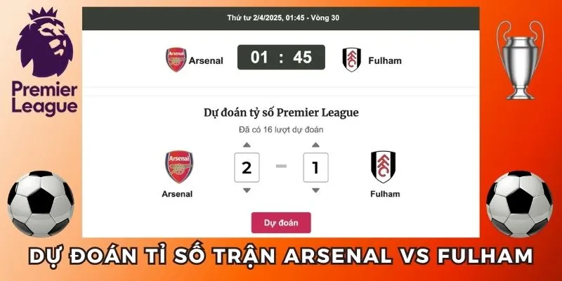 Soi kèo Arsenal vs Fulham dự đoán tỉ số trận đấu